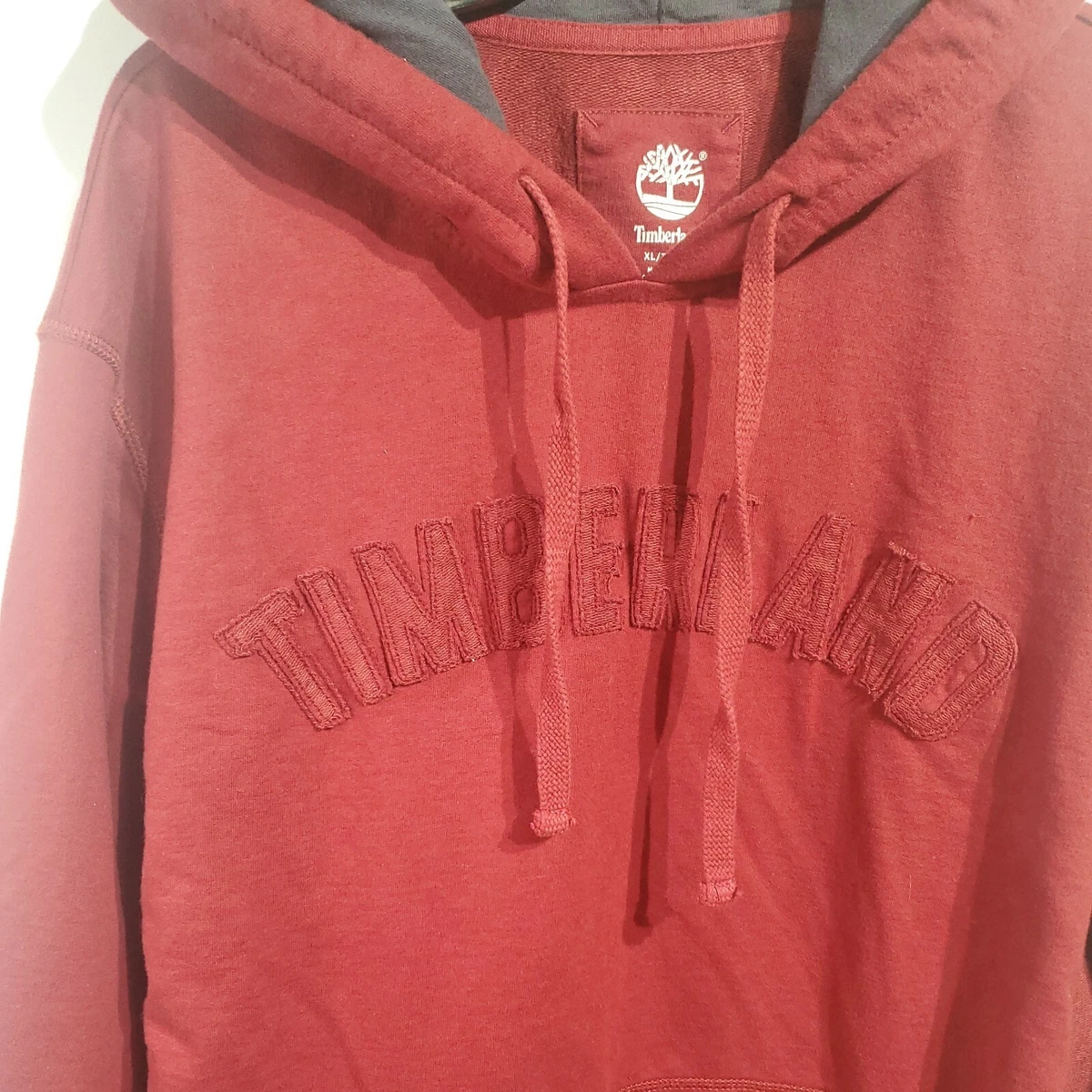 Red timberland 2025 hoodie