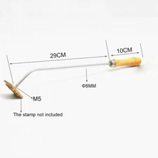 Custom made Brass LOGO Leather Stamp cake food baking Heat Embosser Seal Tool