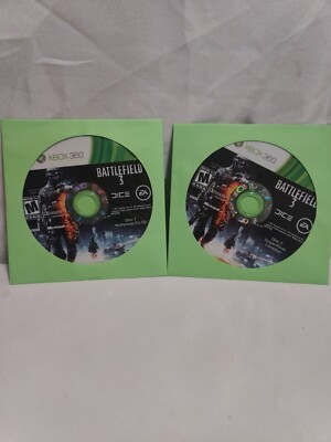 Battlefield 3 (Microsoft Xbox 360, 2 Disc Set)  *DISCS ONLY* 