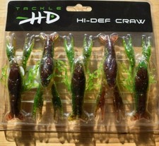 Tackle HD High Def 3.75" Kiwi Craw Crawfish 5-Pack Fishing Crankbait Chasebait