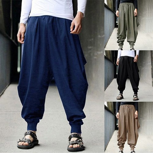 Fashion Men's Pants Harem Casual Baggy 