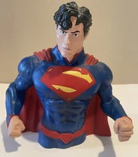 Superman Hard Plastic Bust Piggy Bank (Monogram International) DC Comics