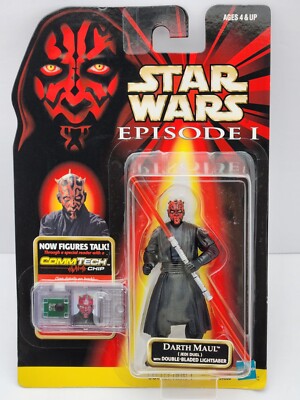 Hasbro Star Wars Episode l Darth Maul w/ Double Lightsaber 1:16 Scale 4'' Figure