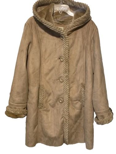 Veste Femme St Johns Bay En Faux Daim Marron Avec Capuche - Taille XL Occasion Parfait état