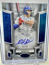 2024 Topps Tier One Matt Mervis 20/99 Blue Foil On Card Auto BOA-MME CUBS