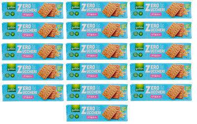 16x Gullón Fibra Zero Zuccheri,Ballaststoffreiche Kekse Zuckerfreie 170g