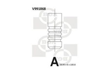 Exhaust Valve for Renault Kangoo 1.5 K9K704 dCi 60 2002-Present Van BGA V991868