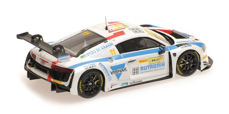 Minichamps 1:43 AUDI R8 LMS HCB RUTRONIC DI GRASSI MACAU FIA GT WORLD CUP 2017 Foto 2 de 2