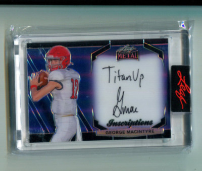2024 Leaf Eclectic Inscriptions Blue George MacIntyre Rookie Auto 5/100 Titan Up