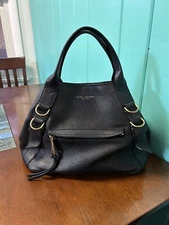 Marc Jacobs Black Leather Handbag With Gold Hardware *Excellent Condition*