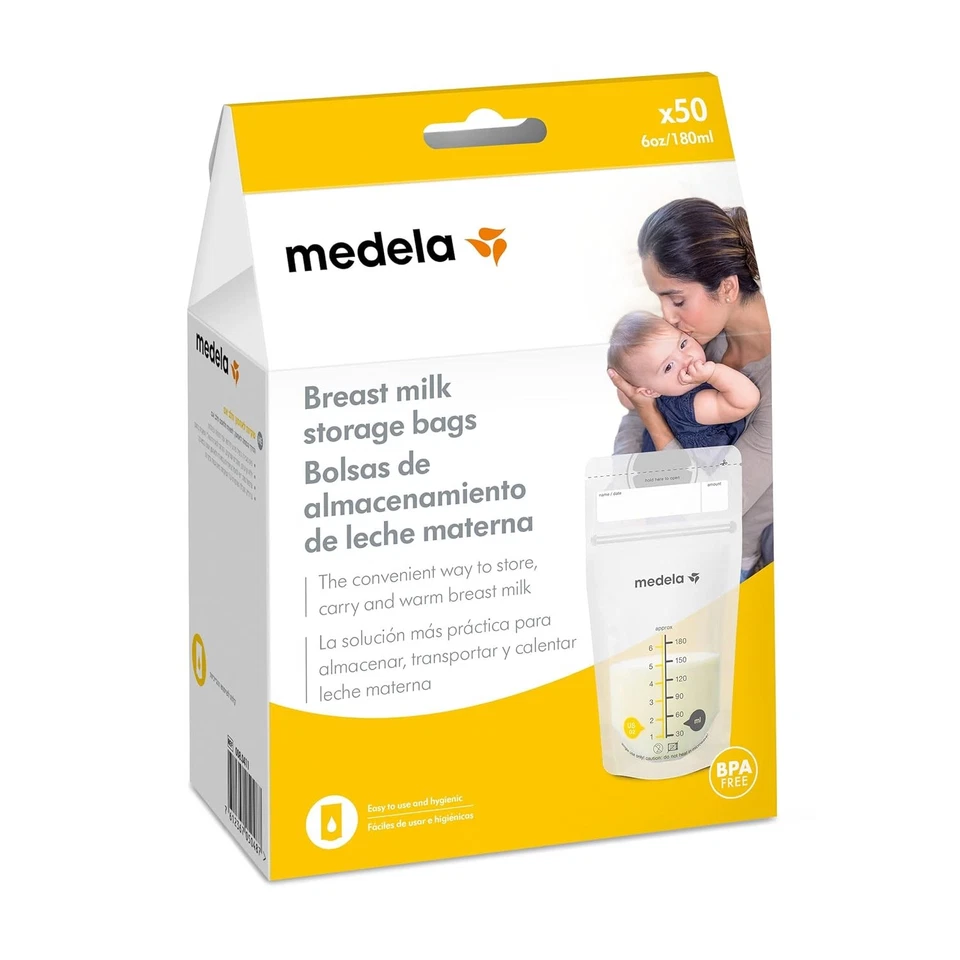 Medela Aufbewahrungsbeutel für Muttermilch 50 weiß  500 g (1er Pack) - Bild 2 von 4