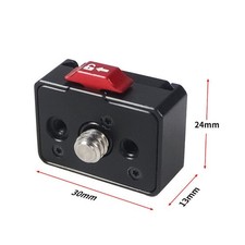 Dual Slot Quick Release Clamp Plate Mount For  Gopro SLR Action Camera