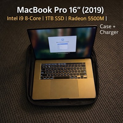 MacBook Pro 16  2019 Intel i9 8-Core | 1TB SSD | Radeon 5500M |  (bundle)