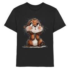 Kinder T-Shirt Otter Tiermotiv Wasser Tierliebhaber Shirt Tiere Natur Motiv