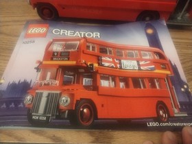 RETIRED LEGO 10258 CREATOR EXPERT LONDON BUS - COMPLETE SET W/ BOX & MANUAL