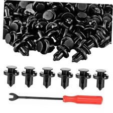 100pcs Nylon Bumper Fastener Rivet Clips 10mm Plastic Rivet Retainer Clips