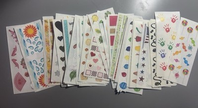 CREATIVE MEMORIES LOT OF 40 STUDIO STRIP STICKERS, VARIOUS THEMES - UNUSED