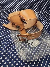 RUGER BROWN LEATHER WESTERN RIG RH PISTOL COWBOY HOLSTER WITH .357 .38 AMMO BELT