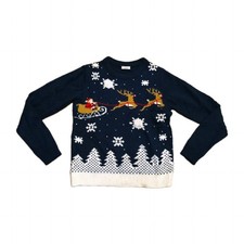   weihnachtlicher Strickpullover Gr. 134/140 ...