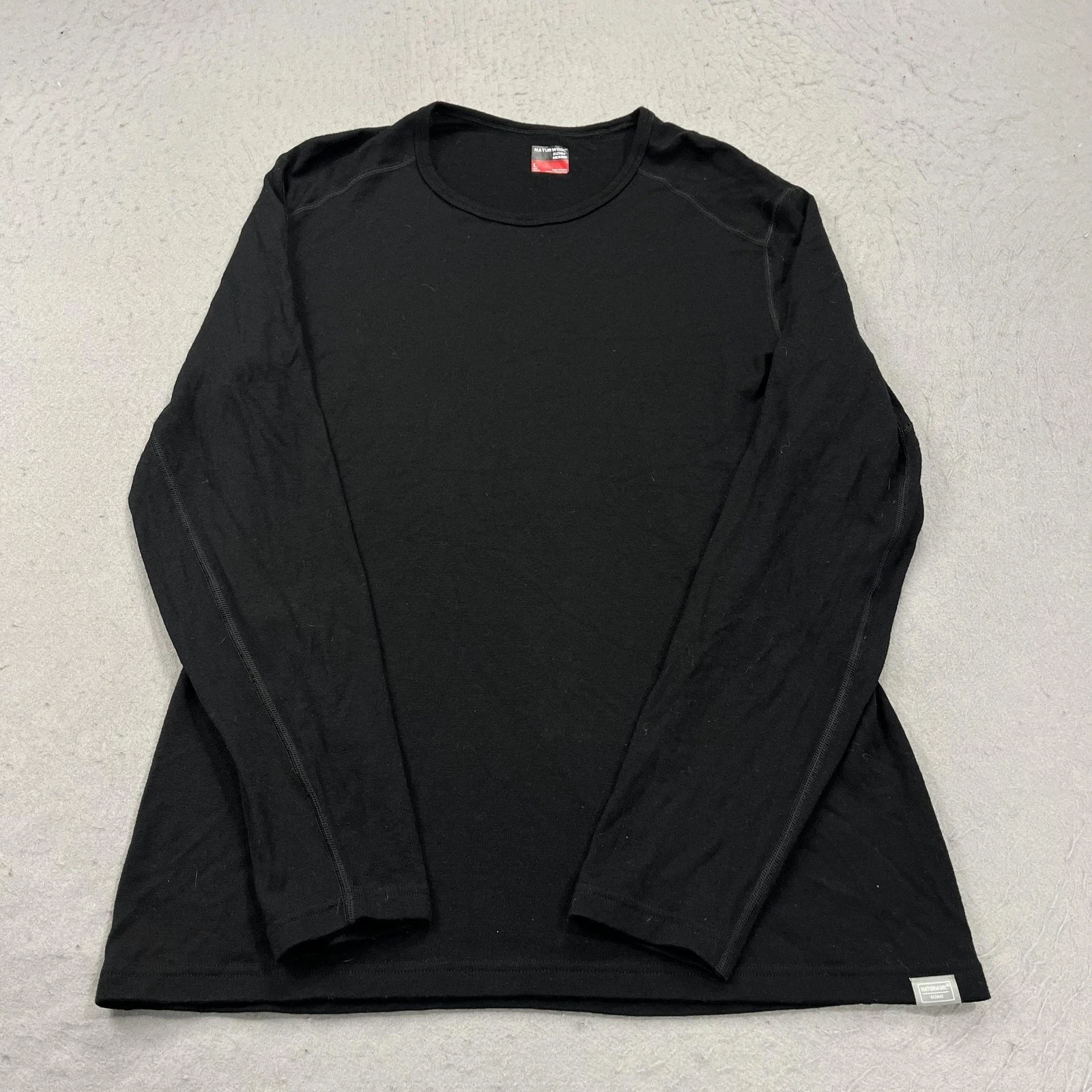 Naturwool Shirt Mens Large Black Eizniz Merino Wool Long Sleeve Crew Base Layer
Opens in a new windo