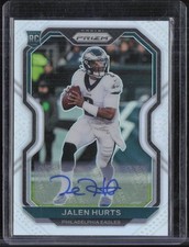 2020 Panini Prizm Silver #343 Jalen Hurts Auto Autograph RC Rookie 