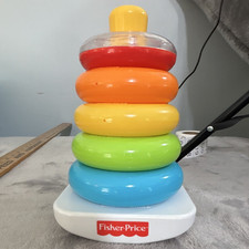 Fisher-Price Stacking Rings Toy Rainbow Rings...