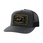 HOOEY Rank Stock Trucker Hat Charcoal Black Snapback Mesh Back Cap