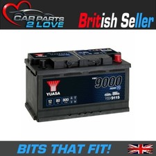 Yuasa YBX9115 -  AGM Start Stop Plus Battery - 12V 80Ah 800CCA - 5Yr Warranty