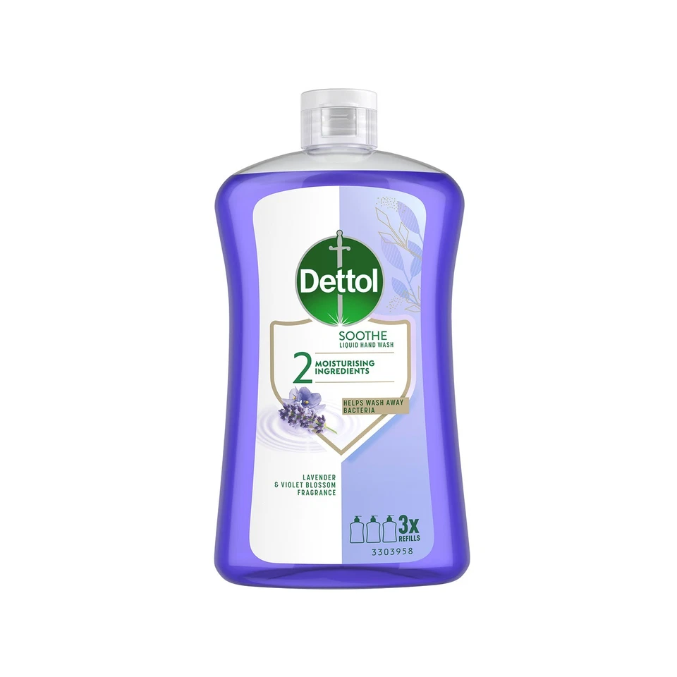 DETTOL Recharge liquide antibactérienne pour lavage des mains lavande 750 ml - Photo 1/1
