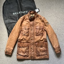 BNWT BELSTAFF JOURNEY LEATHER JACKET MEDIUM Uk 38 /IT 48 RARE PROTOTYPE