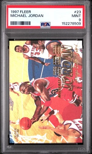 1997 FLEER #23 MICHAEL JORDAN PSA 9
