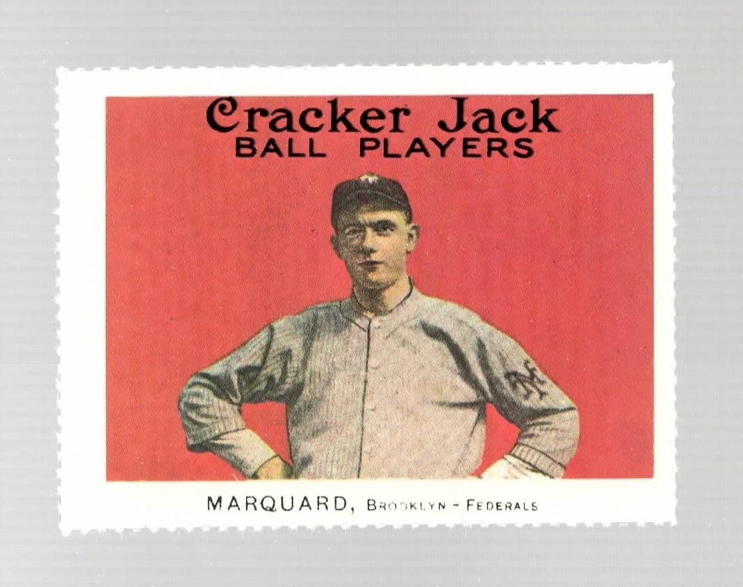 1982 Dover 1915 Cracker Jack (E145) Reprint Rube Marquard Brooklyn Tip-Tops #43