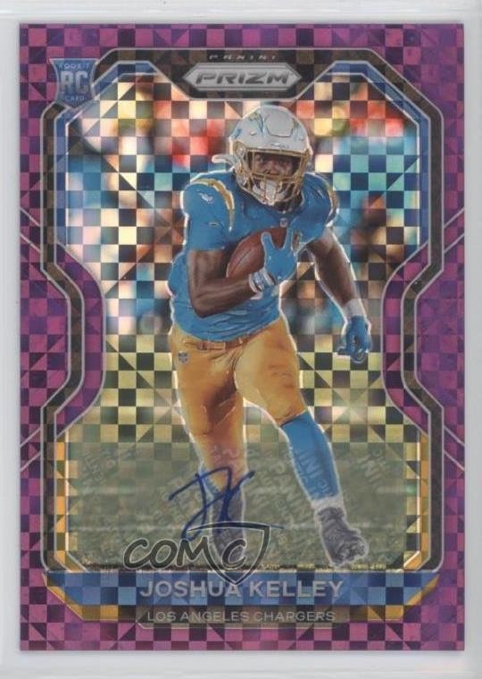 2020 Panini Prizm Purple Power /49 Joshua Kelley #326 Rookie Auto RC