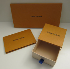 100% Authentic Louis Vuitton Small Jewelry Pull Out Gift Box & Receipt Holders