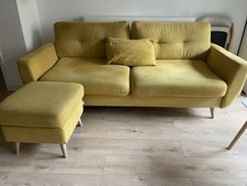 Large 2 Seater Sofa & Footstool