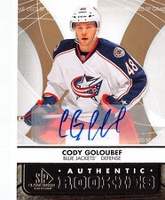 2012-13 SP Game Used Gold Autographs #115 Cody Goloubef