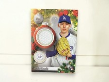 Roki Sasaki RC Relic 2025 Topps Holiday Patch Dodgers Rookie
