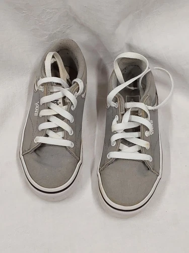 Sneakers basse stringate Vans Off The Wall grigio ragazzo 13