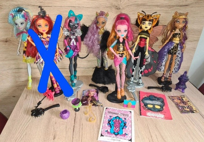 Monster High Sammelpuppe unbespielt mit Zubehör, Puppe zwischen 45 bis 60 