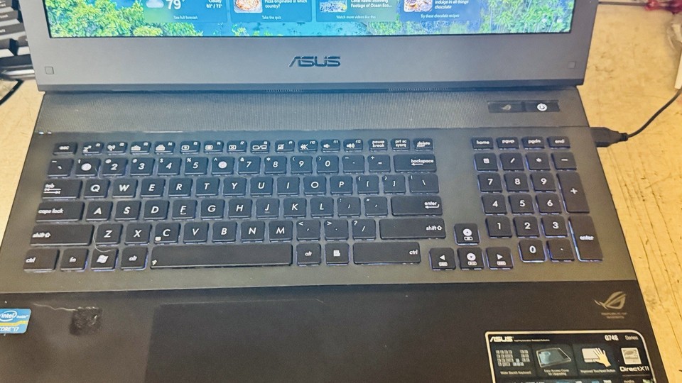 Asus ROG G74SX 17,3 COVER CORNICE CERNIERE FLAT