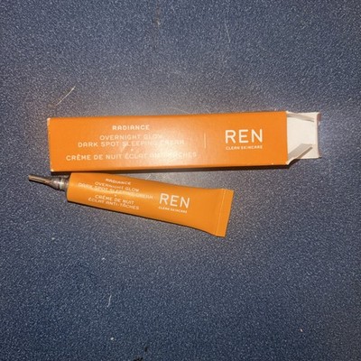   REN Clean Skincare Overnight Glow Dark Spot Sleeping Cream   5mL   Brightening