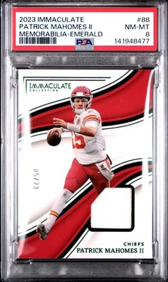 2023 PANINI IMMACULATE COLLECTION #88 PATRICK MAHOMES II 5/23 PSA 8
