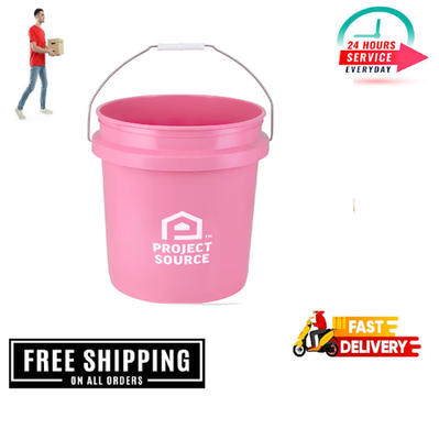 #ad #ad Project Source Pink 5 gallon Plastic General bucket $7.99