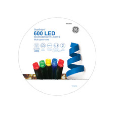 GE StayBright 600-Count Multicolor Micro LED Christmas String Lights