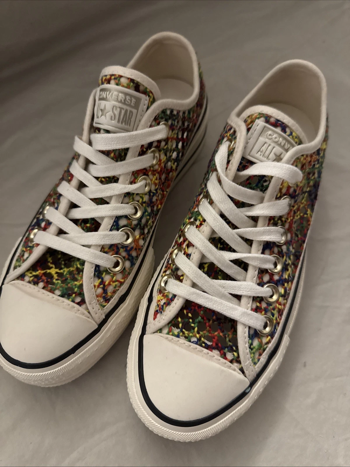 Converse All Star OX Egret Multicolore Basse Taglia 5 Nuove Senza Scatola