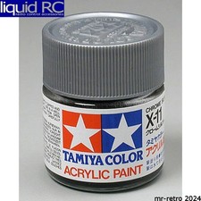 Tamiya USA TAM81011 Acrylic X11 Gloss Chrome Silver