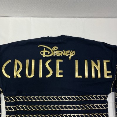 Disney Cruise Line Spirit Jersey Long Sleeve Shirt Adult XS Black