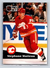 1991-92 Pro Set - Stephane Matteau #27 Calgary Flames Hockey Card