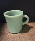 Fire King  Green Jadeite Restaurant Ware C Handle Mug Cup