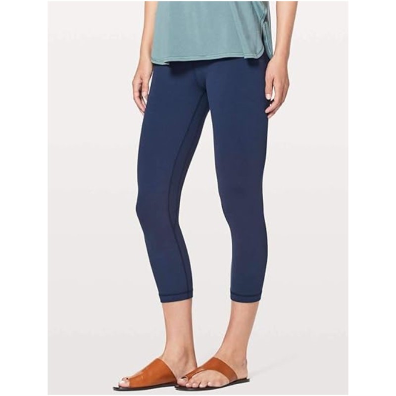 Lululemon Align Pant II HR High Rise Cropped Leggings Women’s 0 Navy Athletic